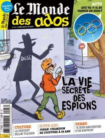 Le Monde des Ados - 8 Janvier 2020  [Magazines]