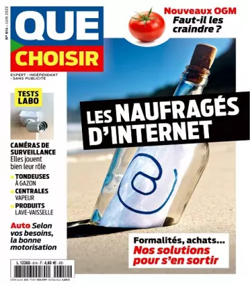 Que Choisir N°614 – Juin 2022 [Magazines]