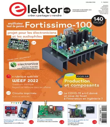 Elektor N°498 – Novembre-Décembre 2022 [Magazines]