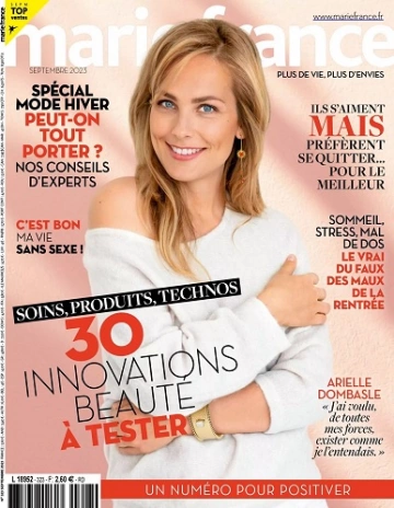 Marie France N°323 – Septembre 2023  [Magazines]