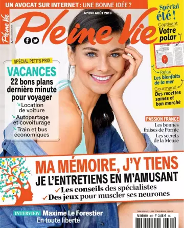 Pleine Vie N°398 – Août 2019 [Magazines]