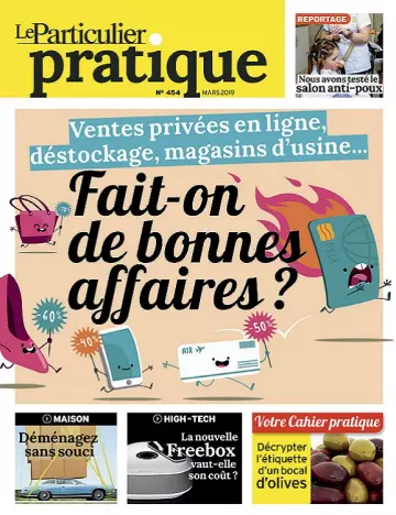 Le Particulier Pratique N°454 – Mars 2019  [Magazines]