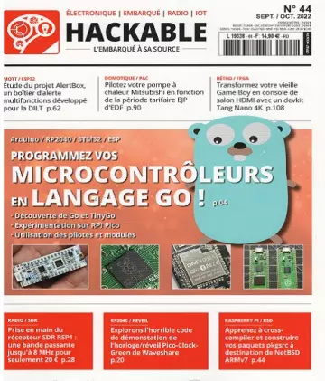 Hackable Magazine N°44 – Septembre-Octobre 2022  [Magazines]