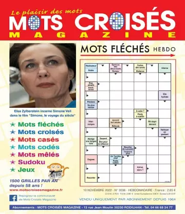 Mots Croisés Magazine N°3036 Du 10 Novembre 2022  [Magazines]