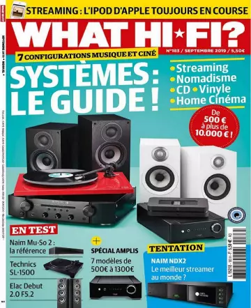 What Hi-Fi N°183 – Septembre 2019 [Magazines]