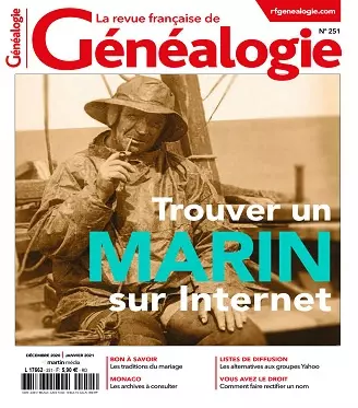 La Revue Française De Généalogie N°251 – Décembre 2020-Janvier 2021  [Magazines]