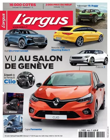 L’Argus N°4550 Du 14 mars 2019 [Magazines]