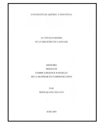 Le Totalitarisme ou le Meurtre du Langage [Livres]