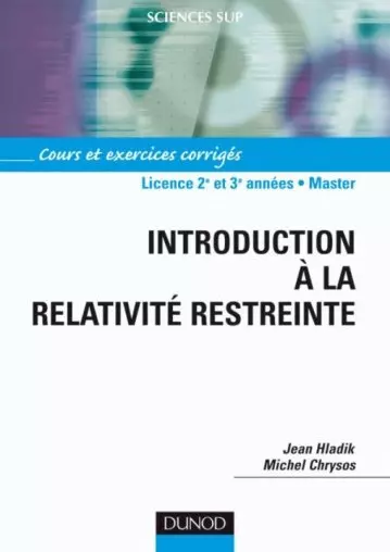 INTRODUCTION À LA RELATIVITÉ RESTREINTE  [Livres]