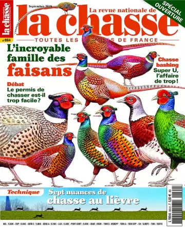 La Revue Nationale De La Chasse N°864 – Septembre 2019  [Magazines]