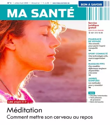 Bon à Savoir Ma Santé N°4 – Juillet-Août 2022  [Magazines]