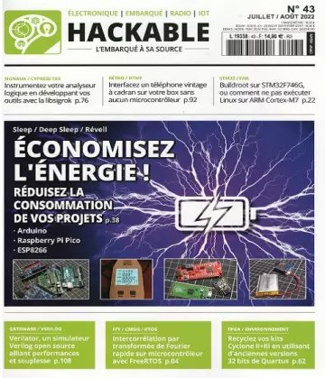 Hackable Magazine N°43 – Juillet-Août 2022  [Magazines]