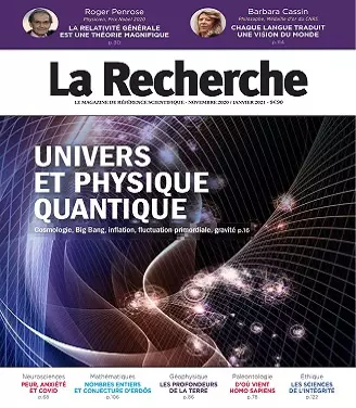 La Recherche N°563 – Novembre 2020-Janvier 2021 [Magazines]