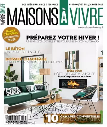 Maisons à Vivre N°45 – Novembre 2021-Janvier 2022 [Magazines]