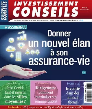 Investissement Conseils N°835 – Octobre 2020 [Magazines]