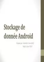 Android - Le stockage de donneées